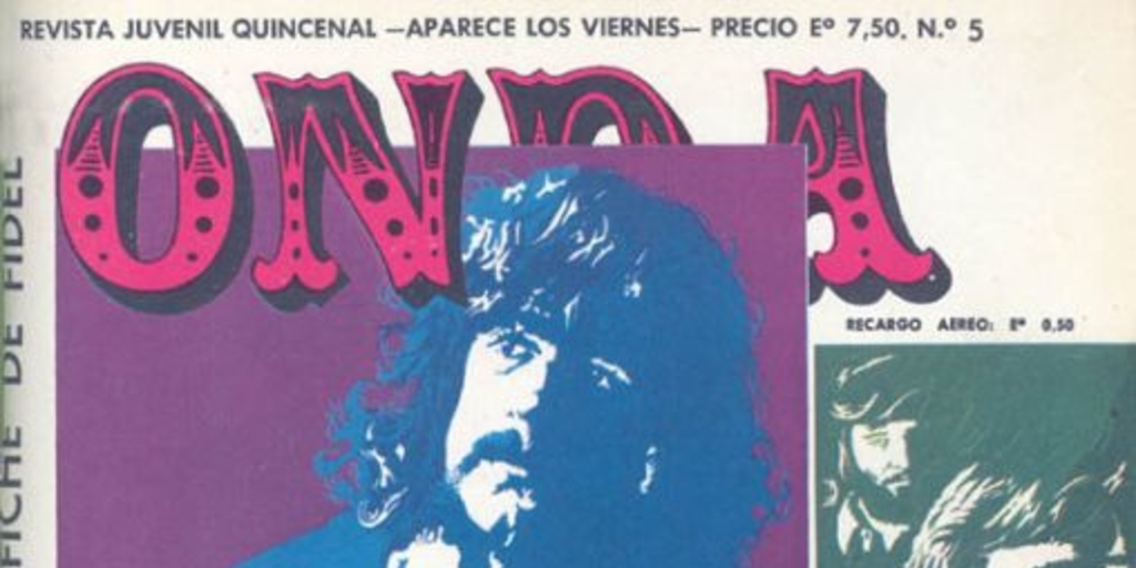 Los Blops en portada de revista Onda, 1971