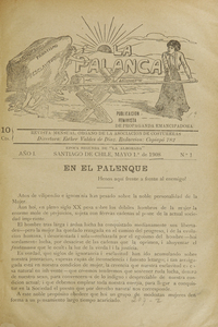 La Palanca : órgano de la Asociación de Costureras