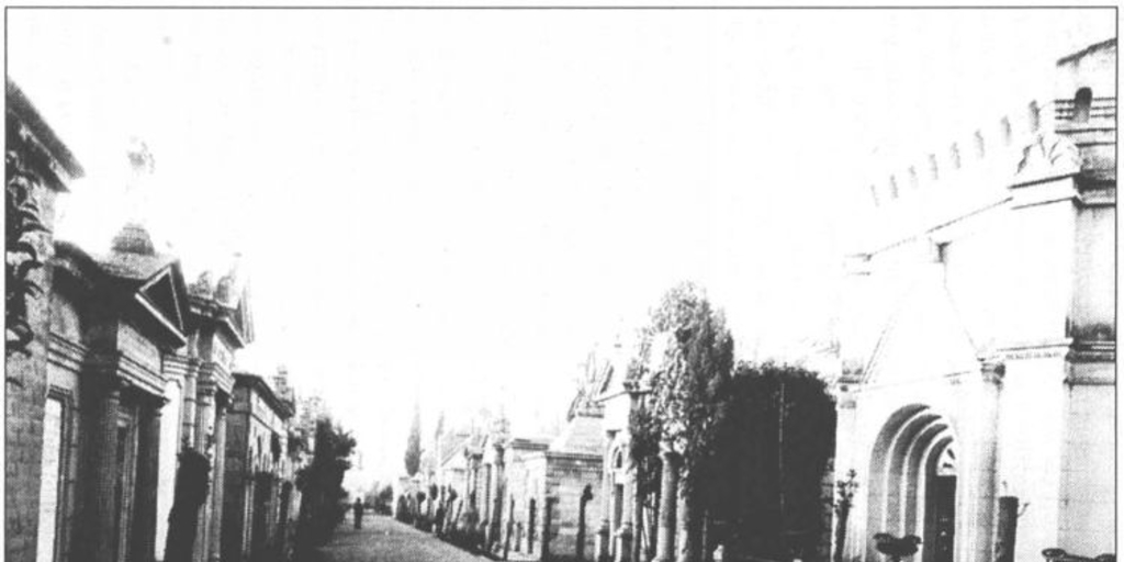 Calle del Cementerio General de Santiago, 1910