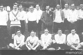 Equipo de rugby inglés en Valparaíso, 1925