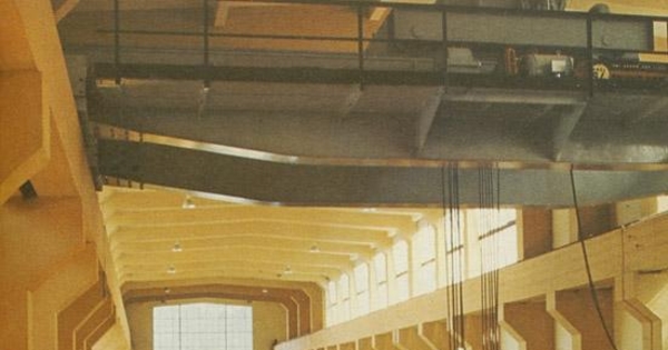 Sala de máquinas de la Endesa en Abanico, hacia 1960