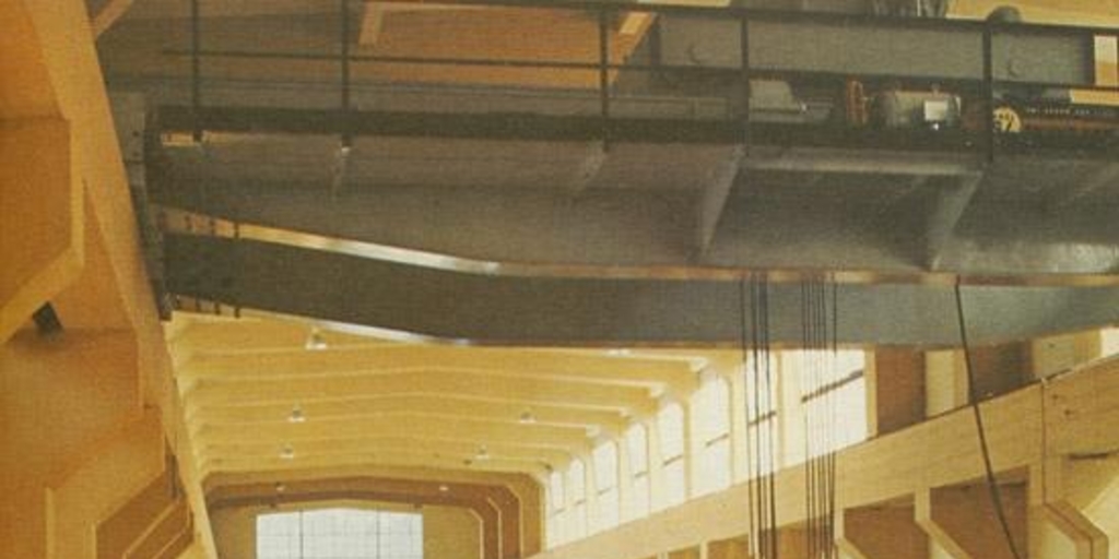 Sala de máquinas de la Endesa en Abanico, hacia 1960