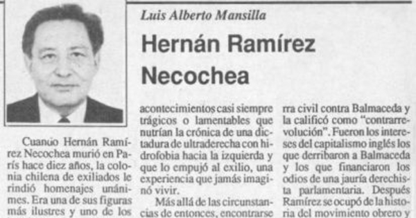 Hernán Ramírez Necochea