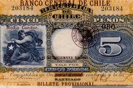 Billete de 5 pesos de oro, 1928