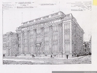 Boceto edificio del Banco Central, 1928