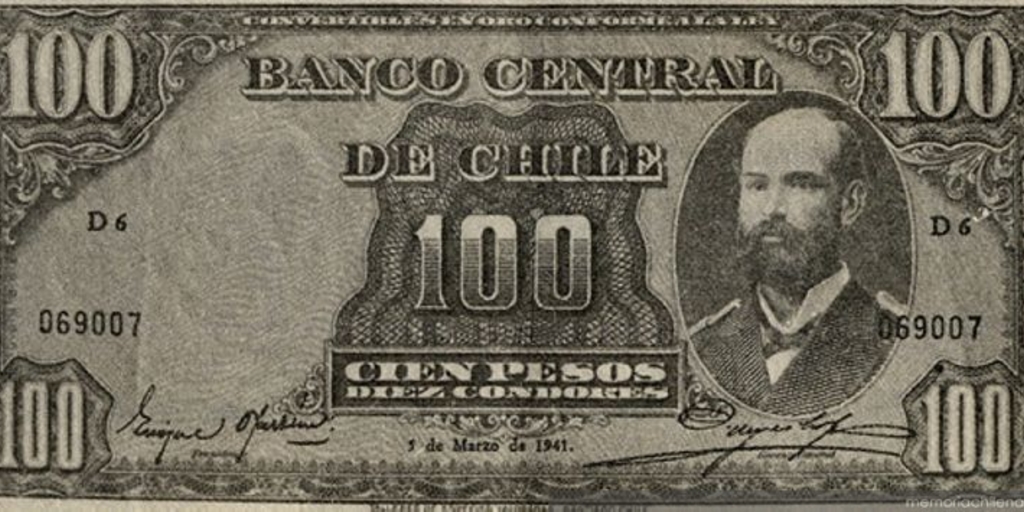 Billete de cien pesos, 1941