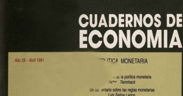 Políticas monetarias seguidas en Chile desde la creación del Banco Central