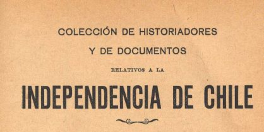 A los habitantes del Reino de Chile. El comandante general del Ejército Nacional Español