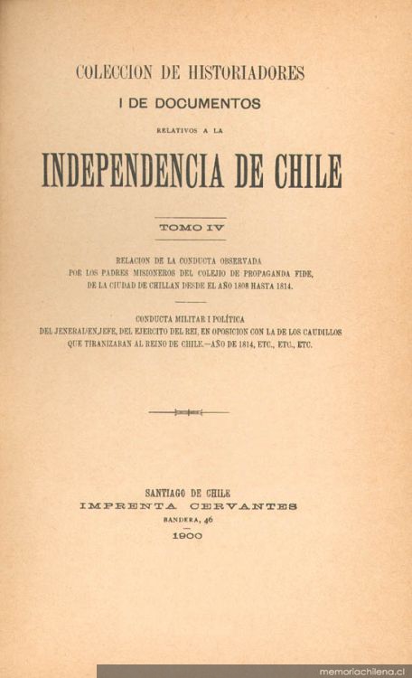 A los oficiales i soldados del ejército llamado Restaurador, en el reino de Chile, el comandante jeneral del nacional español