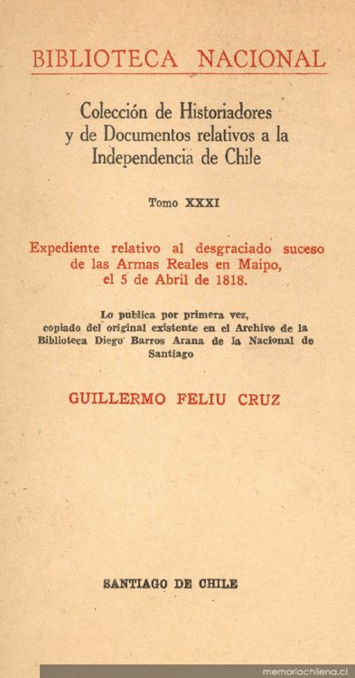 Ejército de la patria en Chile, según noticias del 1 de agosto