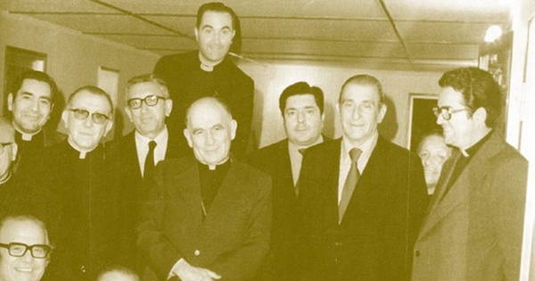 Personalidades de la DC con Cardenal Silva Henríquez