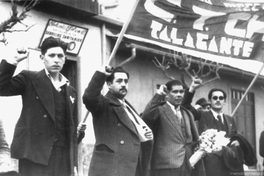 Comando obrero de la Confederación de Trabajadores de Chile (CTCH) en Talagante, 1940