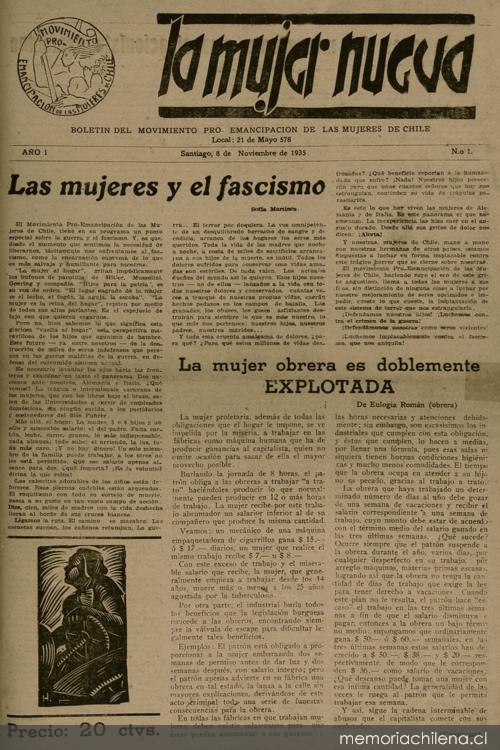 Encuesta de la Mujer Nueva ¿Cómo vive la mujer trabajadora?