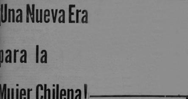 Una nueva era para la mujer chilena