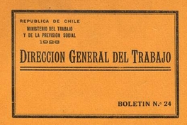 Informe de las inspectoras de trabajo Srtas. Santa Cruz y Caffarena al Ministro del Trabajo y de la Previsión Social