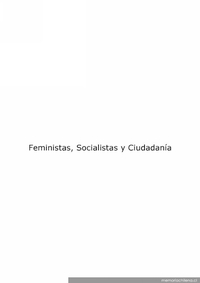 Feministas, socialistas y ciudadanía