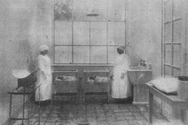 Sala de niños de la Maternidad del Salvador de Santiago, 1919