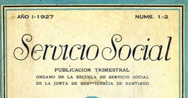 La Escuela de Servicio Social de Santiago de Chile