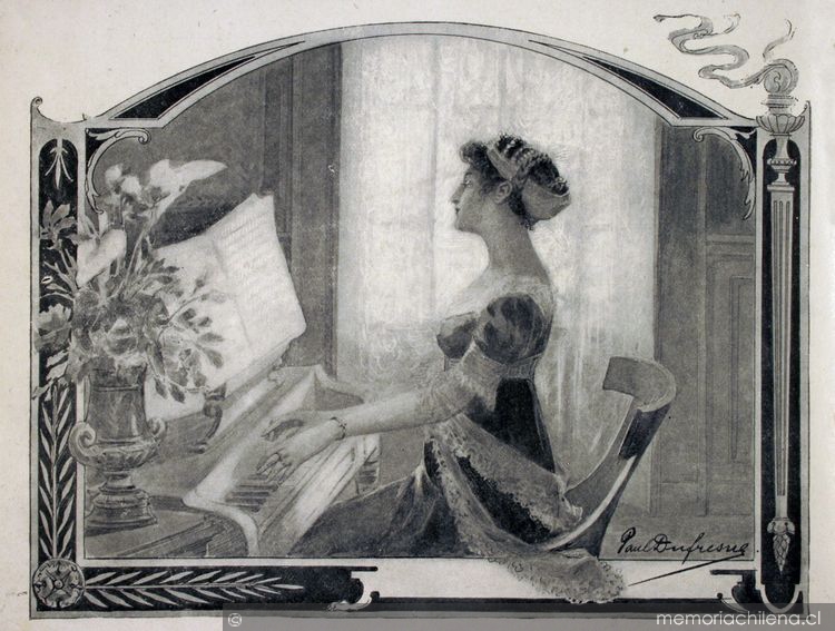 Mujer al piano, 1905