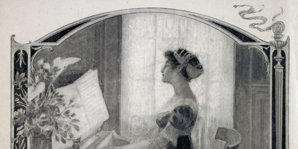 Mujer al piano, 1905