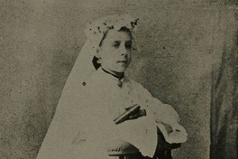 Amalia Errázuriz el día de su primera comunión, 1870