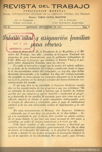 Salario vital y asignación familiar para obreros