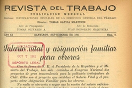 Salario vital y asignación familiar para obreros