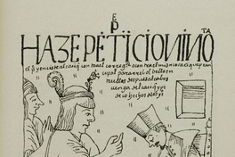 Notario y cacique, hacia 1600