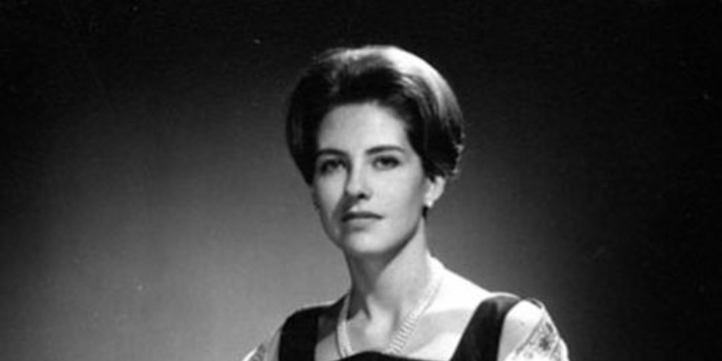 Retrato de Alicia Amunátegui de Rosas, hacia 1960