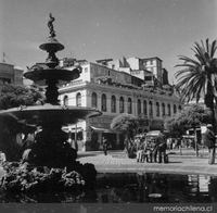 Plaza Echaurren, hacia 1960