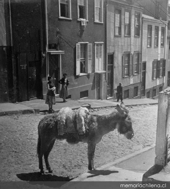 Calles de Valparaíso, hacia 1960