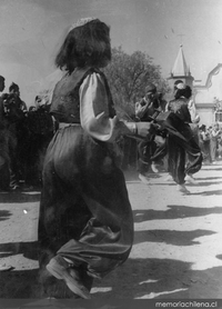 Danzas en fiesta de La Tirana. Ritual del norte de Chile, hacia 1965