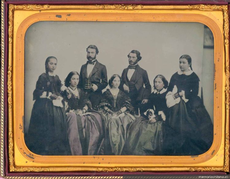 Grupo de personas, ca. 1850