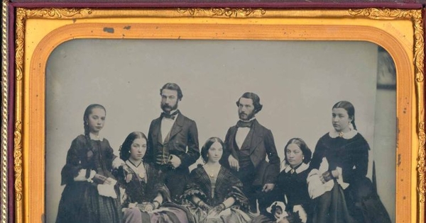 Grupo de personas, ca. 1850