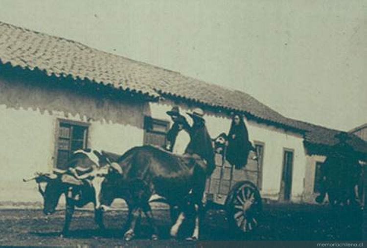 Grupo en carreta, ca. 1906