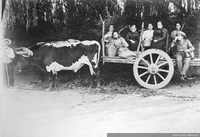 Grupo en carreta, ca. 1890