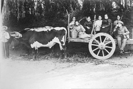 Grupo en carreta, ca. 1890