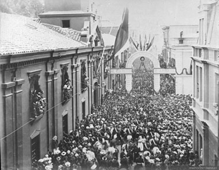 Recepción del General Baquedano y el Ejército en Valparaíso, ca. 1881