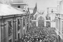 Recepción del General Baquedano y el Ejército en Valparaíso, ca. 1881