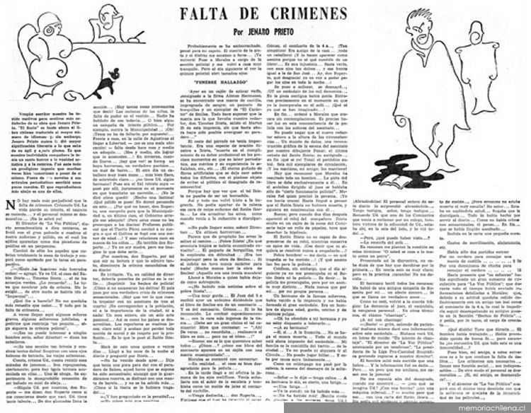 Falta de crímenes