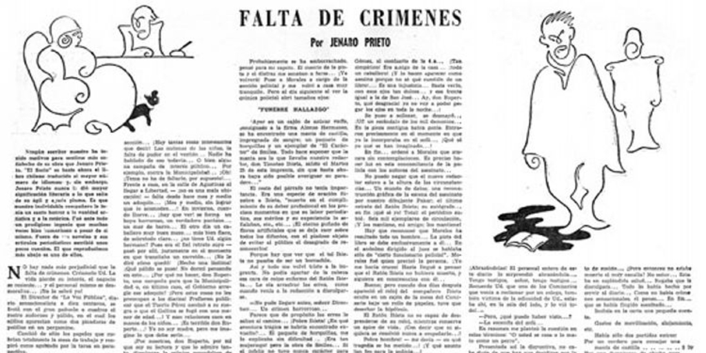 Falta de crímenes