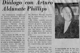 Diálogo con Arturo Aldunate Phillips