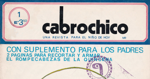 Portada de Cabrochico. Año 1, número 1, julio de 1971