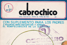 Portada de Cabrochico. Año 1, número 1, julio de 1971