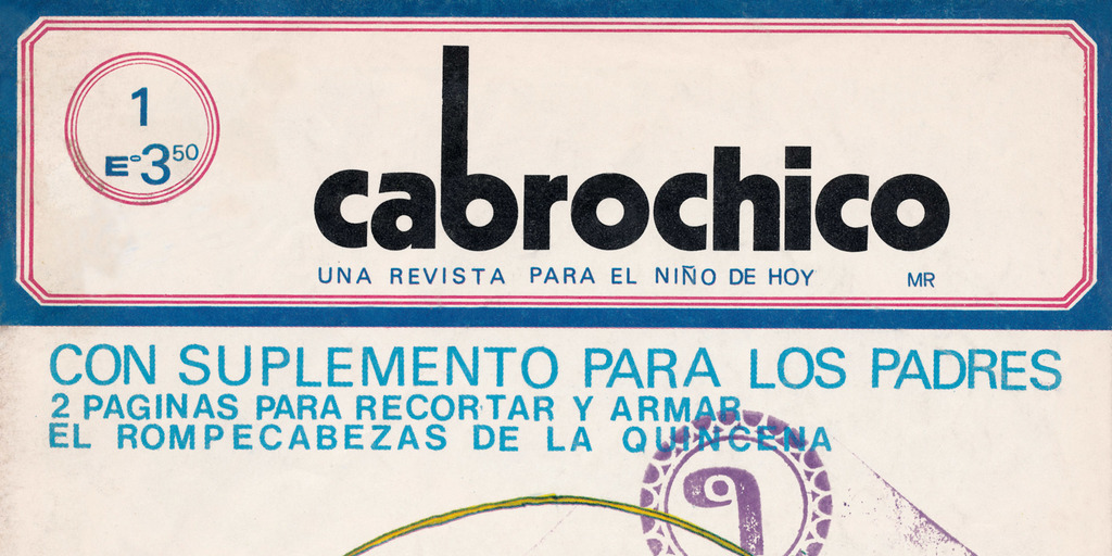 Portada de Cabrochico. Año 1, número 1, julio de 1971