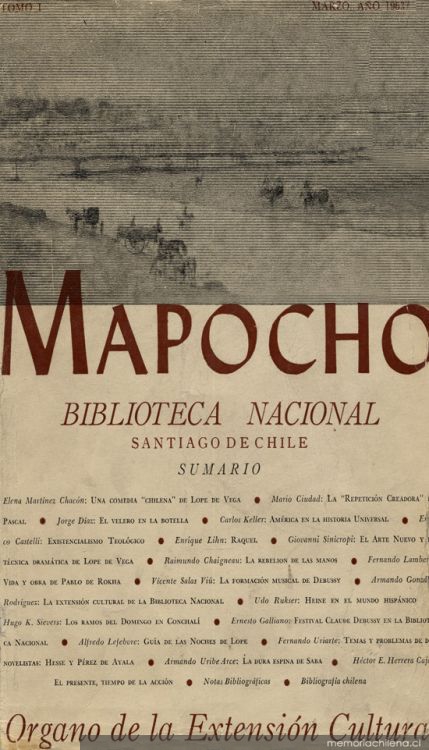 Mapocho : tomo 1, n° 1, v. 1, marzo de 1963