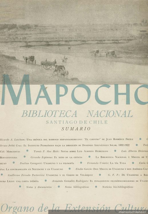 Mapocho : tomo 3, n° 1, v. 7, 1965