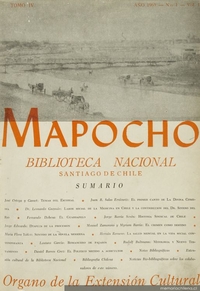 Mapocho : tomo 4, n° 1, v. 10, 1965