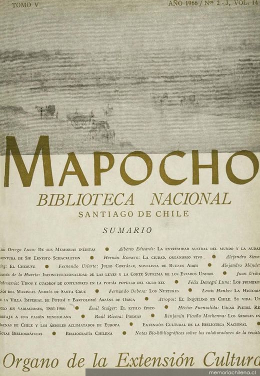 Mapocho : tomo 5, n°. 2-3, v. 14, 1966