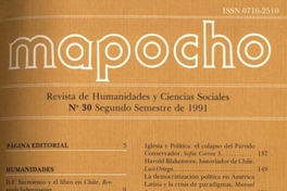 Mapocho : n° 30, segundo semestre, 1991